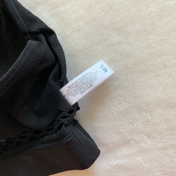 C & C California Leilani Ribbed Fishnet Bra Top - Picture 6 of 8